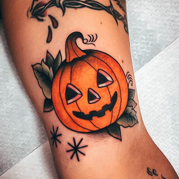 Girls Pumpkin Tattoo Ideas