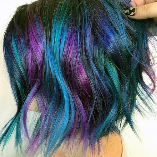 Girls Purple Hairstyles Ideas