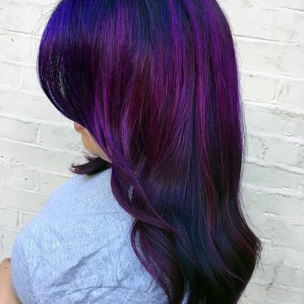Girls Purple Hairstyles Looks