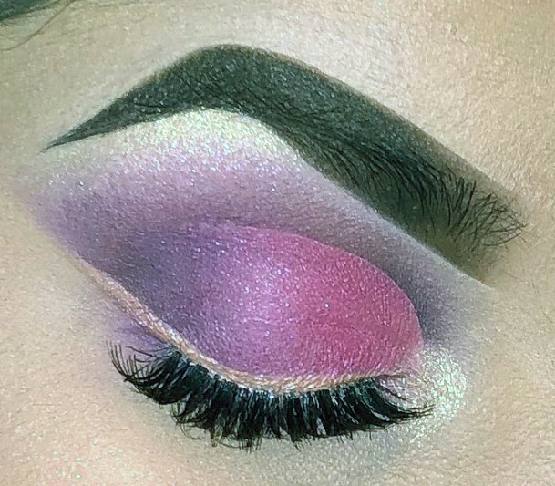 Girls Purple Pink Merged Eyeshadow Ideas