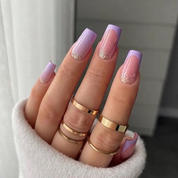 Girls Purple Summer Nail Ideas