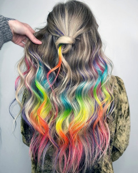 Girls Rainbow Hairstyles Ideas