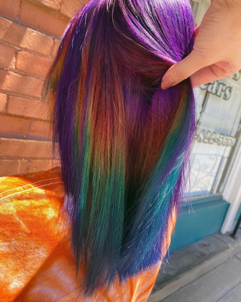 Girls Rainbow Hairstyles Looks