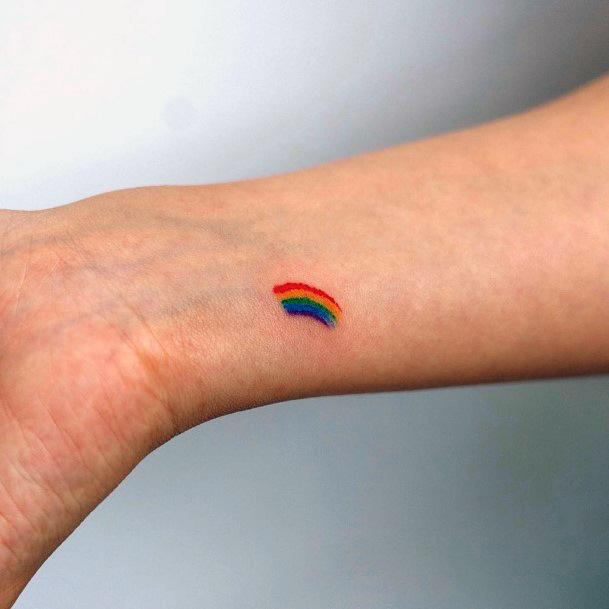 Girls Rainbow Tattoo Designs
