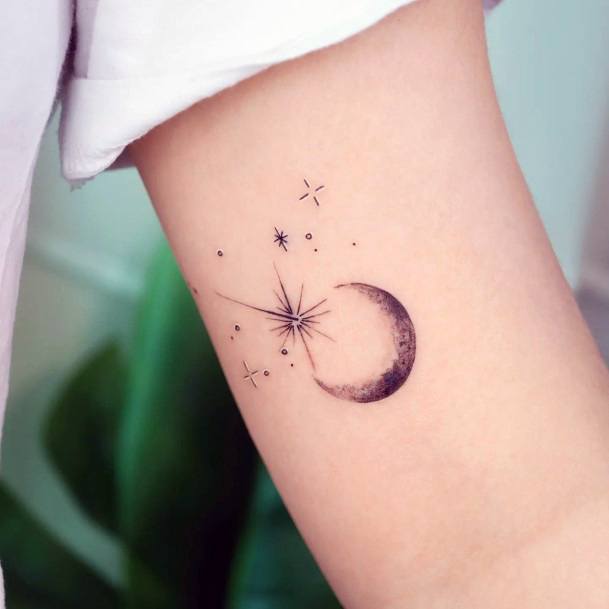 Girls Shooting Star Tattoo Ideas