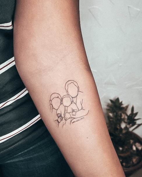 Girls Sibling Tattoo Designs