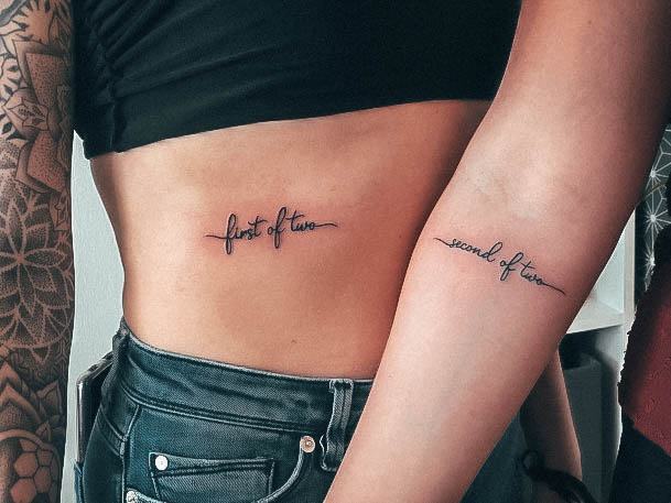 Girls Sibling Tattoo Ideas