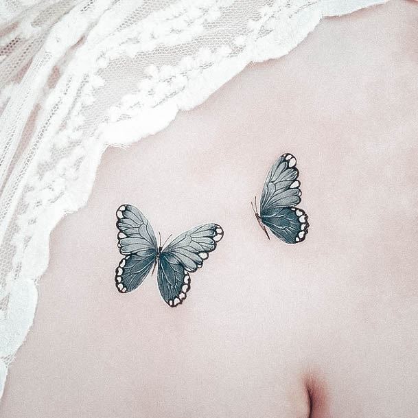 Girls Small Butterfly Tattoo Ideas