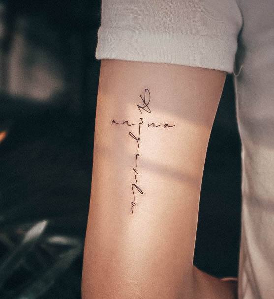 Girls Small Cross Tattoo Ideas