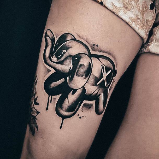 Girls Small Elephant Tattoo Ideas