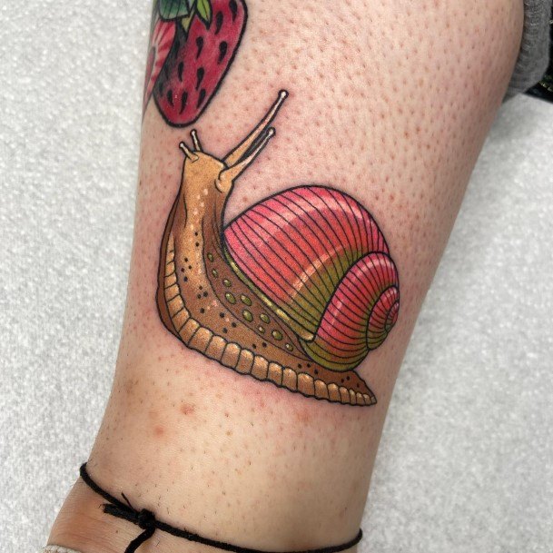 Girls Snail Tattoo Ideas