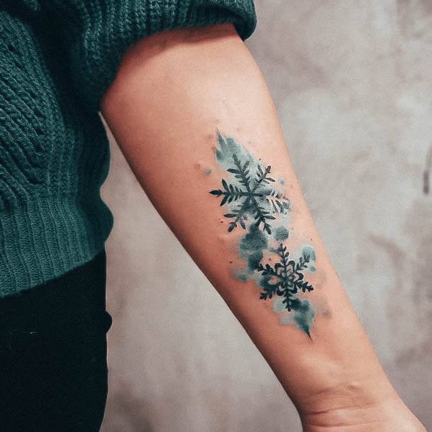 Girls Snowflake Ideas For Tattoos