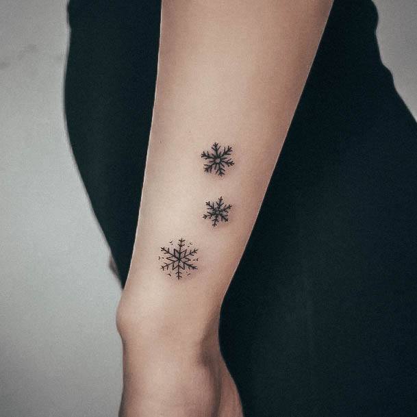 Girls Snowflake Tattoo Ideas