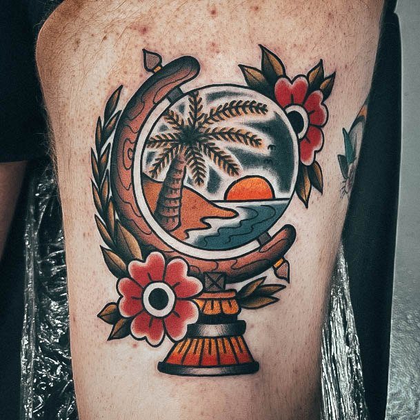 Girls Snowglobe Tattoo Ideas