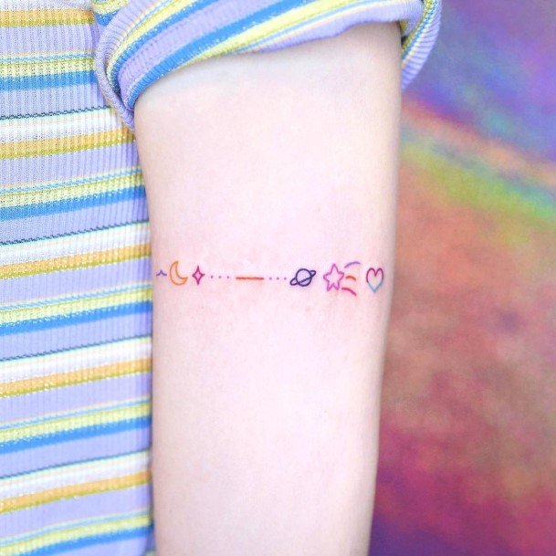 Girls Space Tattoo Designs