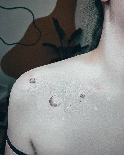 Girls Space Tattoo Ideas