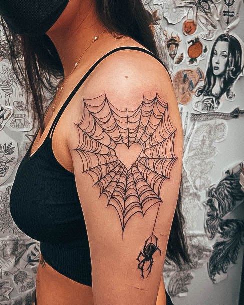 Girls Spider Tattoo Ideas