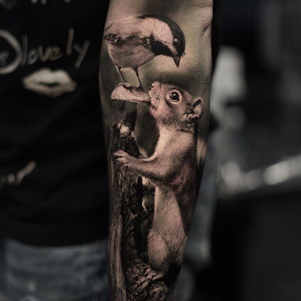 Girls Squirrel Tattoo Ideas