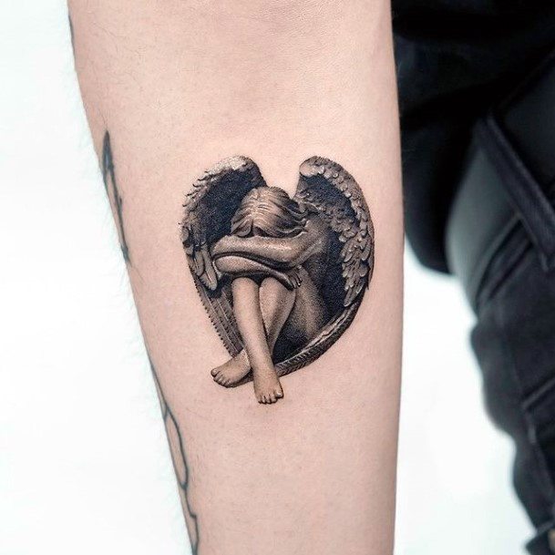 Girls Statue Tattoo Ideas