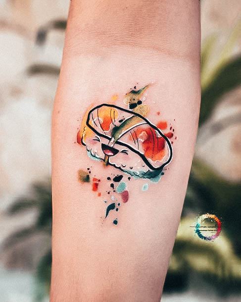 Girls Sushi Tattoo Ideas