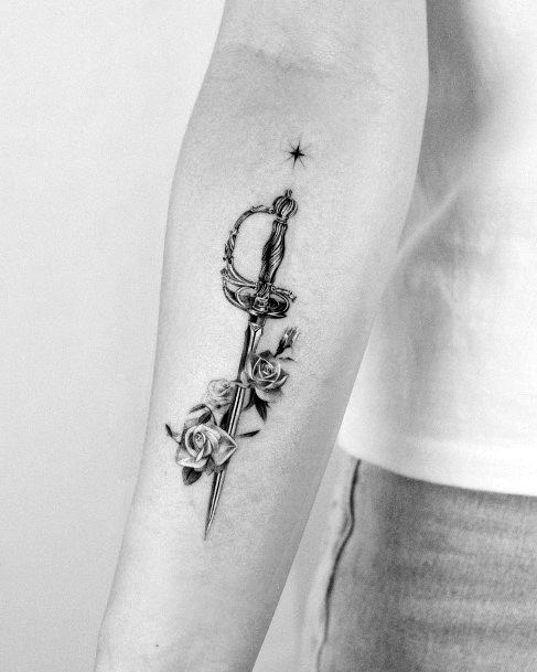 Girls Sword Tattoo Ideas