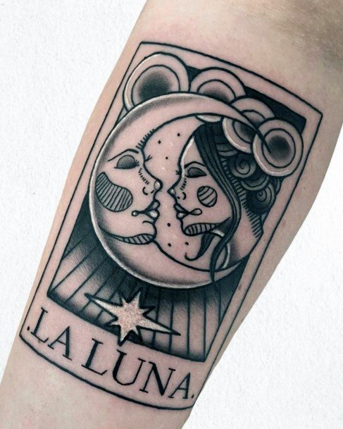 Girls Tarot Card Tattoo Designs