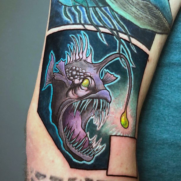 Girls Tattoos With Anglerfish