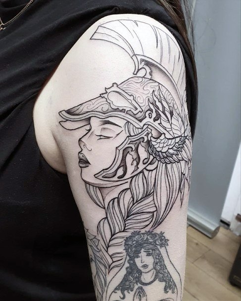 Girls Tattoos With Athena