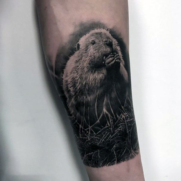 Girls Tattoos With Beaver