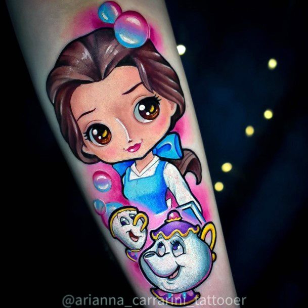 Girls Tattoos With Belle