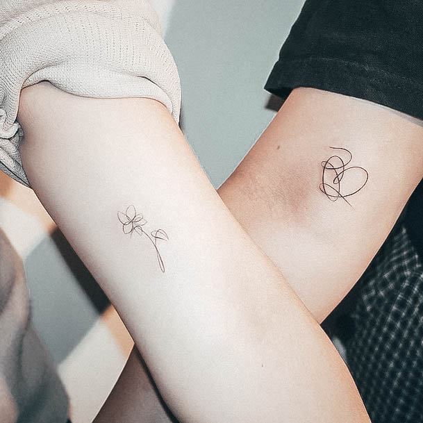 Girls Tattoos With Bff