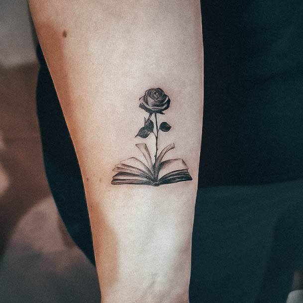 Girls Tattoos With Book