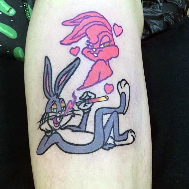 Girls Tattoos With Bugs Bunny