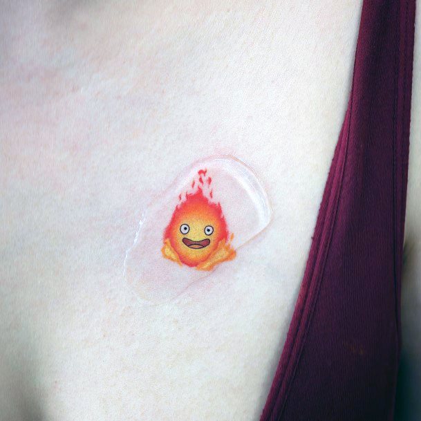 Girls Tattoos With Calcifer