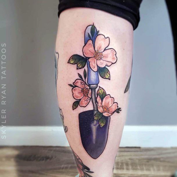 Girls Tattoos With Gardening