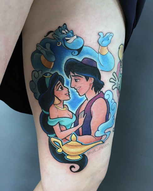 Girls Tattoos With Genie