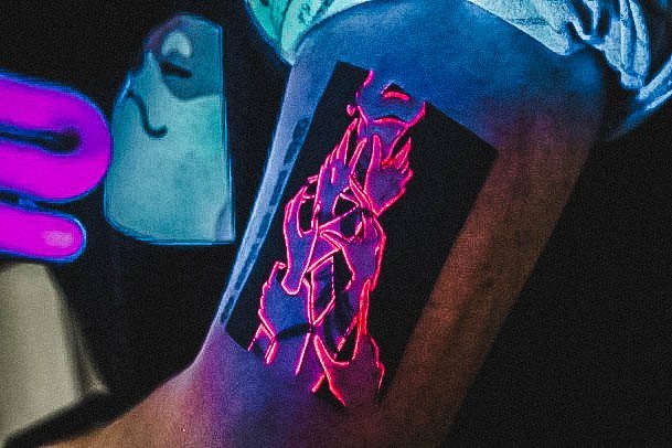 Girls Tattoos With Glow In The Dark