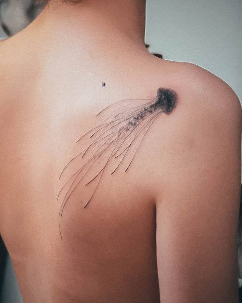 Girls Tattoos With Jellyfish