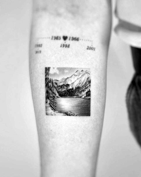 Girls Tattoos With Lake