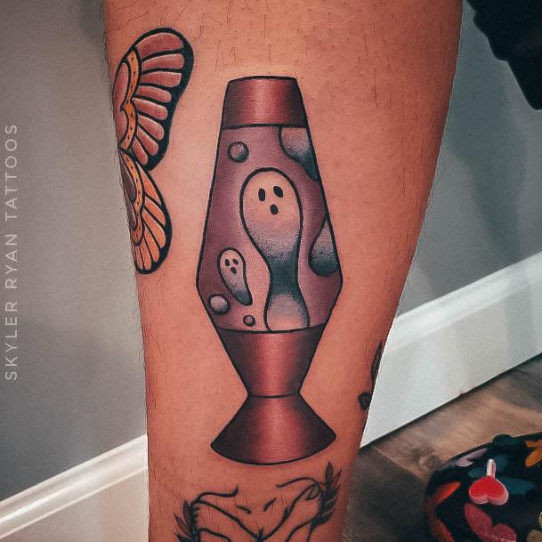 Girls Tattoos With Lava Lamp