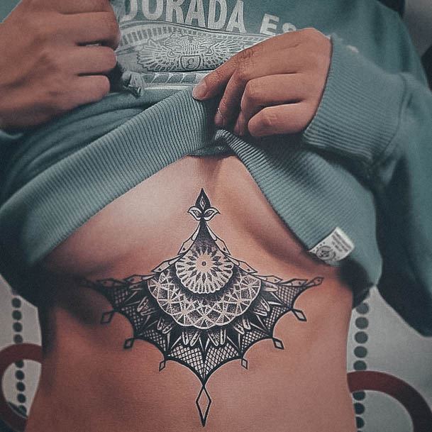 Girls Tattoos With Mandala