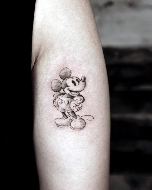 Girls Tattoos With Mickey Mouse