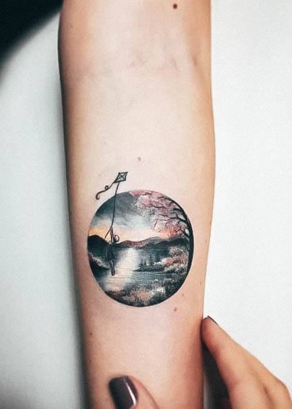 Girls Tattoos With Nature