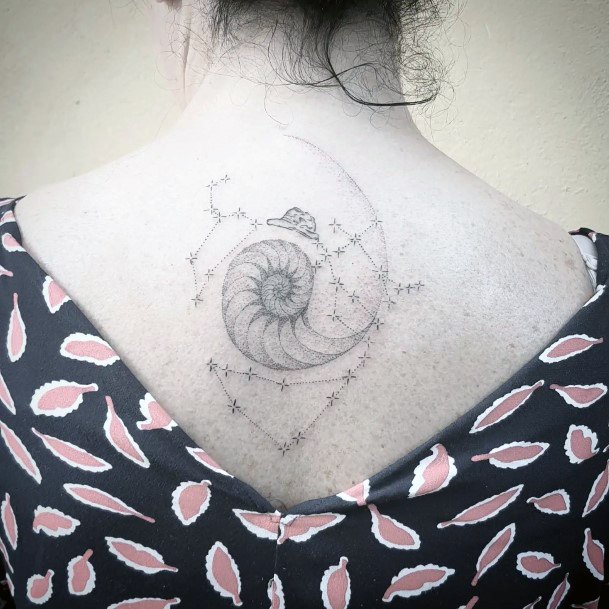 Girls Tattoos With Nautilus