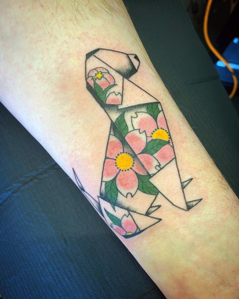 Girls Tattoos With Origami