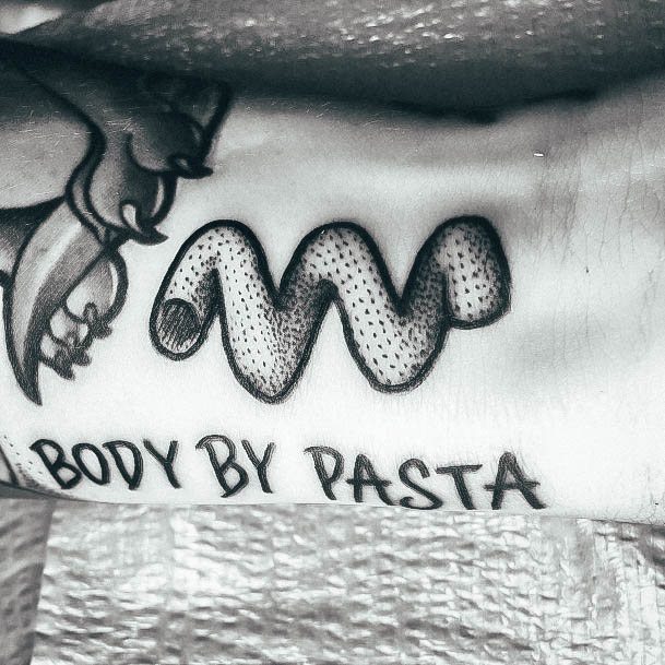 Girls Tattoos With Pasta