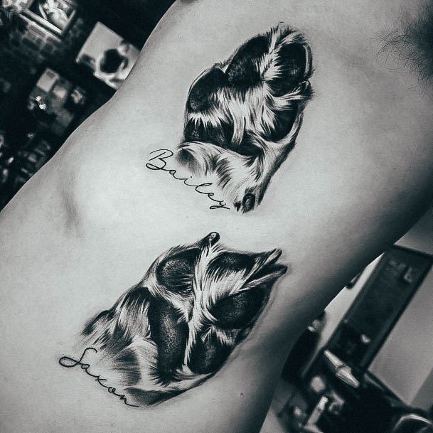 Girls Tattoos With Paw Print