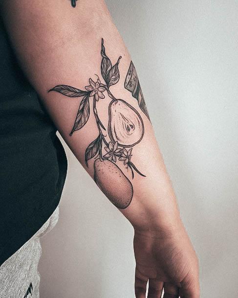 Girls Tattoos With Pear