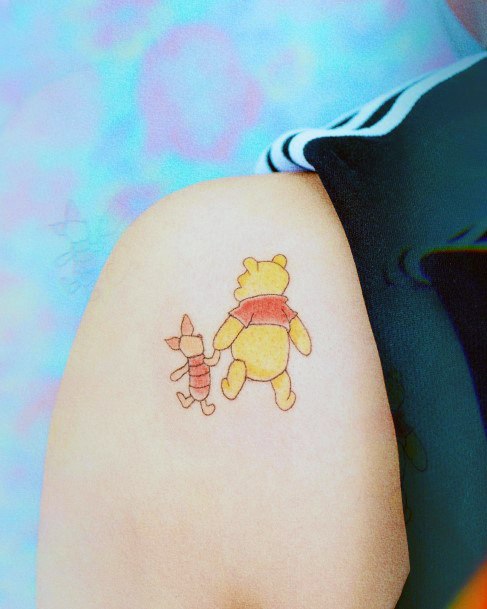 Girls Tattoos With Piglet