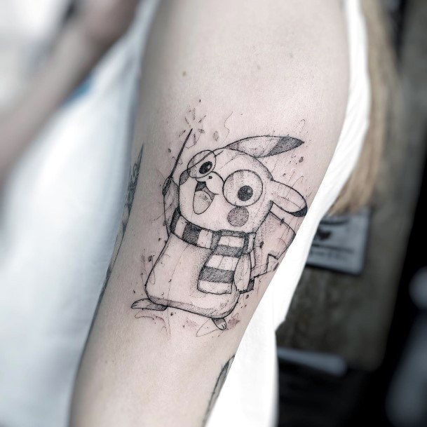 Girls Tattoos With Pikachu
